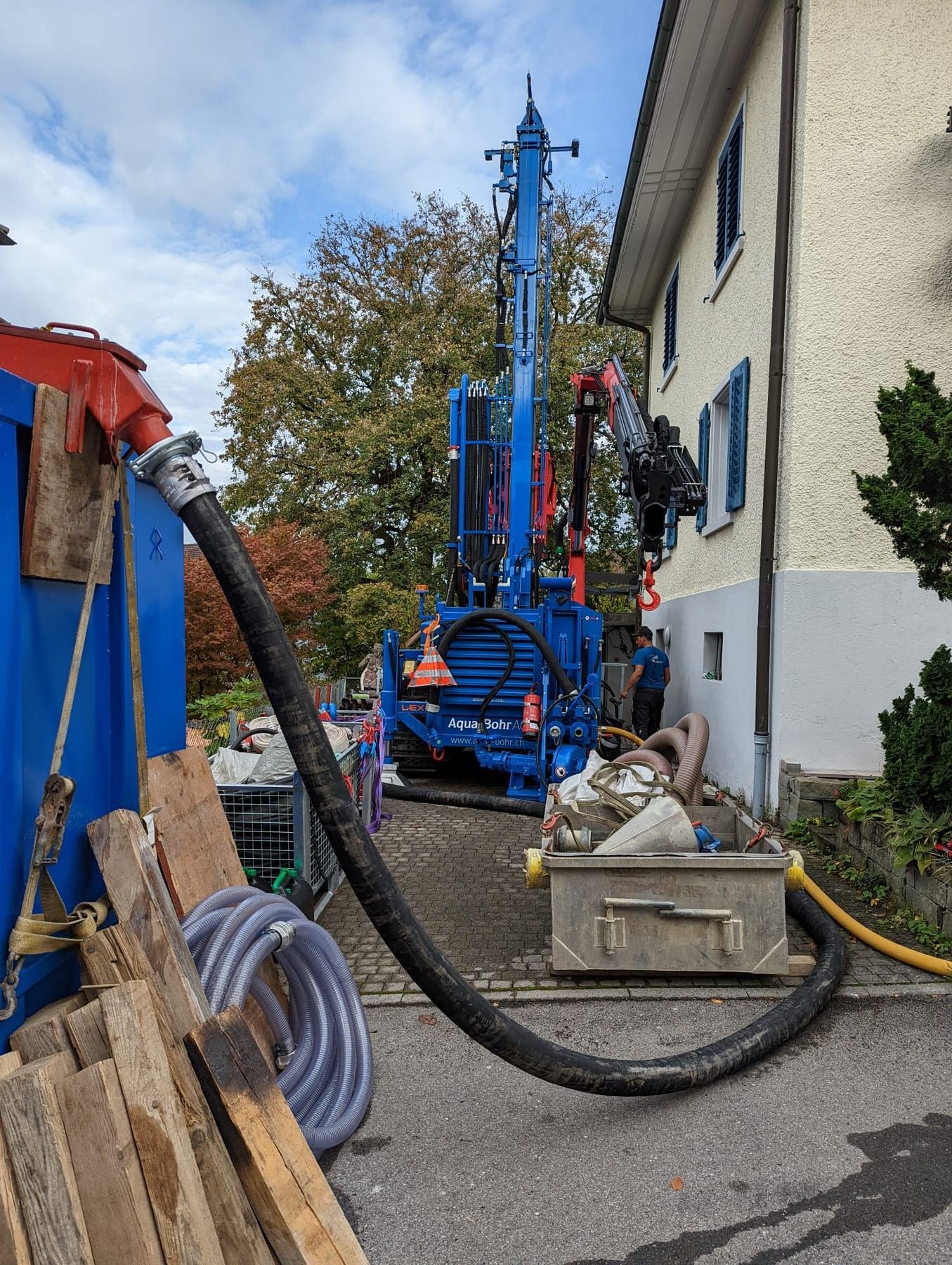 Baustelleneinsatz der Aqua-Bohr AG